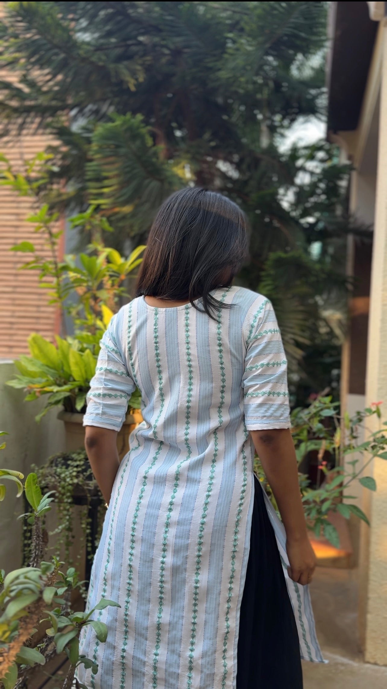 Junoon  (Soft pastel striped kurti)